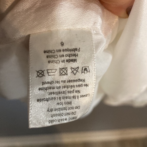 Urban Outfitters white lace keyhole back mini dress size 6 - Picture 6 of 7